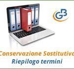 Conservazione Sostitutiva 2017: riepilogo termini