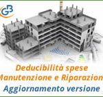 Deducibilità spese di Manutenzione e Riparazione 2017: aggiornamento versione