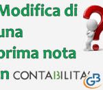 Modifica di una registrazione di prima nota: come fare?