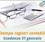 Stampa dei registri contabili 2019: scadenza 31 gennaio