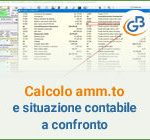 Calcolo ammortamento e situazione contabile a confronto