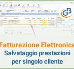 Fatturazione Elettronica: salvataggio prestazioni per singolo cliente