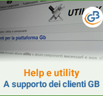 Help e utility a supporto dei clienti GBsoftware