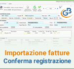 Importazione fatture elettroniche: conferma registrazione