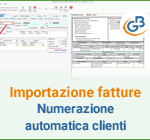 Importazione fatture elettroniche: numerazione automatica clienti e fornitori