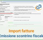 Importazione fatture elettroniche: fatture con contestuale emissione di scontrino fiscale